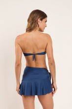Carica l'immagine nel visualizzatore di Gallery, Model Back: Rio De Sol Gonna Da Spiaggia Mini Skirt Navy