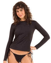 Carica l'immagine nel visualizzatore di Gallery, Gallery: Rio De Sol Reggiseno Nero Rash-Guard