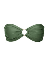 Carica l'immagine nel visualizzatore di Gallery, Product Front: Rio De Sol Reggiseno Top Shimmer-Croco Mavi