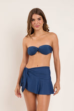 Carica l'immagine nel visualizzatore di Gallery, Model Front: Rio De Sol Gonna Da Spiaggia Mini Skirt Navy