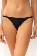 Carica l'immagine nel visualizzatore di Gallery, Gallery: Rio De Sol Slip Bottom Shimmer-Black Cheeky-Noa