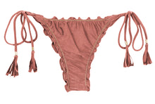Carica l'immagine nel visualizzatore di Gallery, Product Front: Rio De Sol Slip Bottom Shimmer-Copper Frufru-Fio