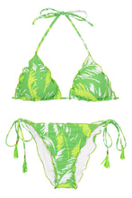Carica l'immagine nel visualizzatore di Gallery, Product Front: Rio De Sol Completo Set Green-Palms Frufru-Comfy