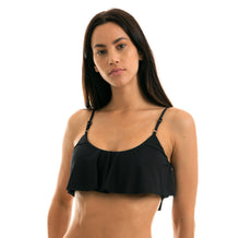 Carica l'immagine nel visualizzatore di Gallery, Gallery: Rio De Sol Reggiseno Top Leopardo Black Babado