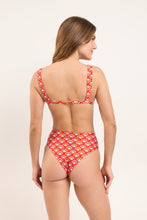 Carica l'immagine nel visualizzatore di Gallery, Model Back: Rio De Sol Slip Bottom Floral-Scales Hotpants