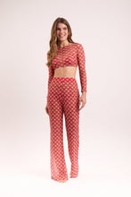 Carica l'immagine nel visualizzatore di Gallery, Model Front: Rio De Sol Pantaloni Da Spiaggia Floral-Scales Pants Lana