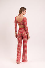 Carica l'immagine nel visualizzatore di Gallery, Model Back: Rio De Sol Pantaloni Da Spiaggia Floral-Scales Pants Lana