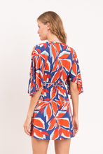 Carica l'immagine nel visualizzatore di Gallery, Model Back: Rio De Sol Mini Dress Leaves Mini Dress