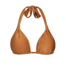 Carica l'immagine nel visualizzatore di Gallery, Product Front: Rio De Sol Reggiseno Top Shimmer-Nocciola Mel