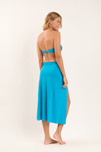 Carica l'immagine nel visualizzatore di Gallery, Model Back: Rio De Sol Gonna Da Spiaggia Fluity-Navega Long Skirt Knot