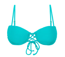 Carica l'immagine nel visualizzatore di Gallery, Product Front: Rio De Sol Reggiseno Top Cotele-Jade Balconet-Pushup