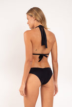 Carica l'immagine nel visualizzatore di Gallery, Model Back: Rio De Sol Slip Bottom Malibu-Black Mel