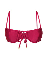 Carica l'immagine nel visualizzatore di Gallery, Product Front: Rio De Sol Reggiseno Top Shimmer-Desejo Balconet-Tie