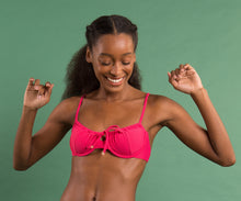 Carica l'immagine nel visualizzatore di Gallery, Image 12: Rio De Sol Reggiseno Top Dots-Virtual-Pink Balconet-Tie