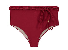 Carica l'immagine nel visualizzatore di Gallery, Product Front: Rio De Sol Slip Bottom Shimmer-Divino Belted-High-Waist