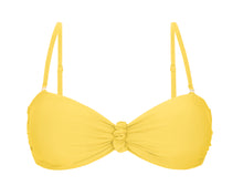 Carica l'immagine nel visualizzatore di Gallery, Product Front: Rio De Sol Reggiseno Top Amarelo Bandeau-Crispy