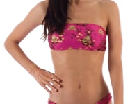 Carica e avvia il video nel visualizzatore di galleria, Video: Rio De Sol Reggiseno Top Roar-Pink Bandeau-Reto