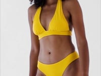 Carica e avvia il video nel visualizzatore di galleria, Video: Rio De Sol Reggiseno Top Sunflower Halter-Cos