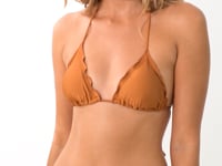 Carica e avvia il video nel visualizzatore di galleria, Video: Rio De Sol Reggiseno Top Nocciola Frufru