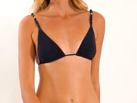 Carica e avvia il video nel visualizzatore di galleria, Video: Rio De Sol Slip Bottom Shimmer-Black Ibiza-Comfy-Gold