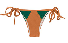 Carica l'immagine nel visualizzatore di Gallery, Product Front: Rio De Sol Slip Calcinha Copper Green