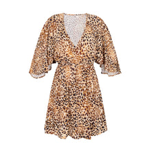 Carica l'immagine nel visualizzatore di Gallery, Product Front: Rio De Sol Mini Dress Leopard Mini Dress