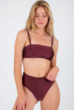 Carica l'immagine nel visualizzatore di Gallery, Gallery: Rio De Sol Completo Set Barolo Bandeau-Reto Hotpants