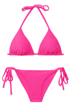 Carica l'immagine nel visualizzatore di Gallery, Product Front: Rio De Sol Completo Set Malibu-Rosa Tri-Inv Cheeky-Tie