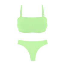 Carica l'immagine nel visualizzatore di Gallery, Product Front: Rio De Sol Completo Set Sand-Menta Bandeau-Reto Nice-Fio