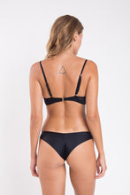 Carica l'immagine nel visualizzatore di Gallery, Model Back: Rio De Sol Completo Set Touch-Black Bandeau-Crispy Nice