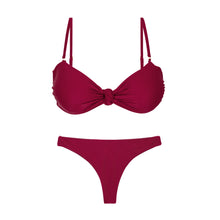 Carica l'immagine nel visualizzatore di Gallery, Product Front: Rio De Sol Completo Set Touch-Carmim Bandeau-Joy Mia