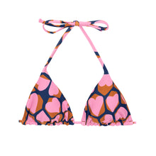 Carica l'immagine nel visualizzatore di Gallery, Product Front: Rio De Sol Reggiseno Top Amore-Pink Tri-Inv