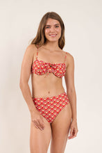 Carica l'immagine nel visualizzatore di Gallery, Image 11: Rio De Sol Reggiseno Top Floral-Scales Balconet-Tie