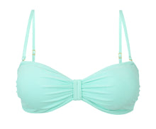 Carica l'immagine nel visualizzatore di Gallery, Product Front: Rio De Sol Reggiseno Top Malibu-Menta Bandeau-Duo