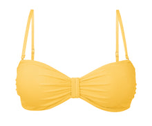 Carica l'immagine nel visualizzatore di Gallery, Product Front: Rio De Sol Reggiseno Top Malibu-Yellow Bandeau-Duo