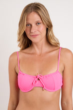 Carica l'immagine nel visualizzatore di Gallery, Gallery: Rio De Sol Reggiseno Top Mtx-Ultrapink Balconet-Tie