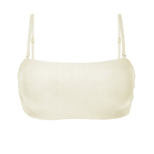 Carica l'immagine nel visualizzatore di Gallery, Product Front: Rio De Sol Reggiseno Top Off-White Bandeau-Reto