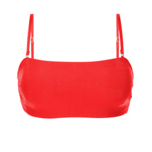 Carica l'immagine nel visualizzatore di Gallery, Product Front: Rio De Sol Reggiseno Top Rouge Bandeau-Reto
