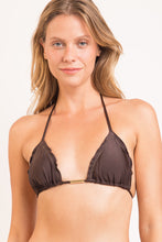 Carica l'immagine nel visualizzatore di Gallery, Gallery: Rio De Sol Reggiseno Top Shimmer-Coffee Frufru