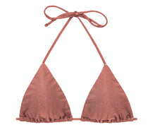 Carica l'immagine nel visualizzatore di Gallery, Product Front: Rio De Sol Reggiseno Top Shimmer-Copper Tri-Inv