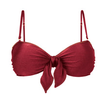 Carica l'immagine nel visualizzatore di Gallery, Product Front: Rio De Sol Reggiseno Top Shimmer-Divino Bandeau-Knot