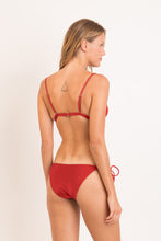 Carica l'immagine nel visualizzatore di Gallery, Model Back: Rio De Sol Reggiseno Top Shimmer-Liquor Tri-Fixo