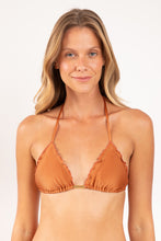Carica l'immagine nel visualizzatore di Gallery, Gallery: Rio De Sol Reggiseno Top Shimmer-Nocciola Frufru