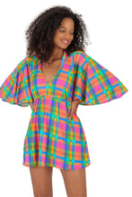 Carica l'immagine nel visualizzatore di Gallery, Model Front: Rio De Sol Mini Dress Tulip-Garden Mini Dress