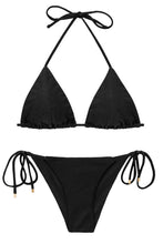 Carica l'immagine nel visualizzatore di Gallery, Product Front: Rio De Sol Completo Set Shimmer-Black Tri-Inv Cheeky-Tie
