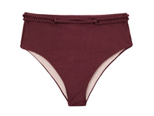 Carica l'immagine nel visualizzatore di Gallery, Product Front: Rio De Sol Slip Bottom Barolo Hotpants
