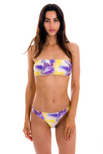 Carica l'immagine nel visualizzatore di Gallery, Model Front: Rio De Sol Slip Bottom Tiedye-Purple Fio
