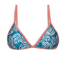 Carica l'immagine nel visualizzatore di Gallery, Product Front: Rio De Sol Reggiseno Top Palms-Blue Tri-Fixo
