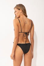 Carica l'immagine nel visualizzatore di Gallery, Model Back: Rio De Sol Slip Bottom Linea-Black Ibiza-Comfy
