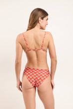 Carica l'immagine nel visualizzatore di Gallery, Model Back: Rio De Sol Reggiseno Top Floral-Scales Tri-Fixo
